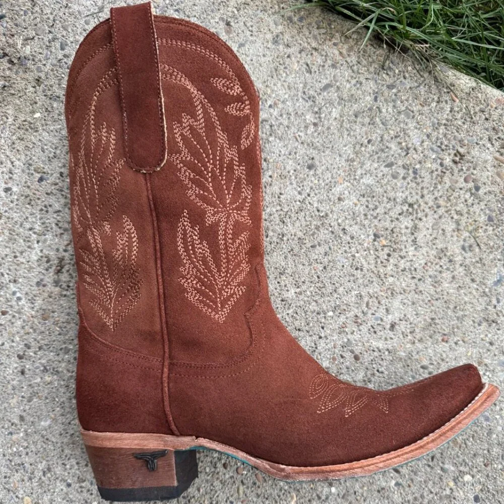 Lane Sandaga Midi Suede Boot - Picture 4 of 6